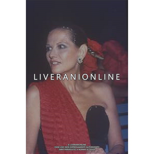 ARCHIVIO GIOVANNI LIVERANI RETROSPETTIVA CLAUDIA CARDINALE ATTRICE NELLA FOTO ALLA FESTA DELLA MODA NEL 1987 AG ALDO LIVERANI SAS