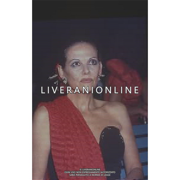 ARCHIVIO GIOVANNI LIVERANI RETROSPETTIVA CLAUDIA CARDINALE ATTRICE NELLA FOTO ALLA FESTA DELLA MODA NEL 1987 AG ALDO LIVERANI SAS