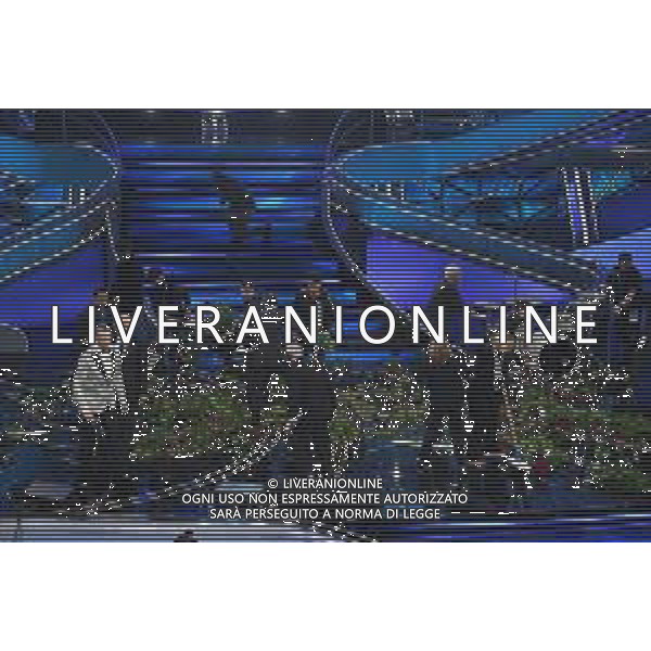 il palco dopo l\'esibizione di Blanco Sanremo 2023 73mo Festival della Canzone Italiana - Prima Serata Teatro Ariston - Sanremo (IM) 07-02-2023 foto Roberto Garavaglia/ag. Aldo Liverani sas / AGENZIA ALDO LIVERANI SAS
