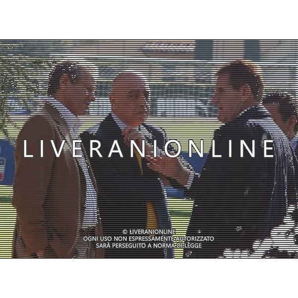 Coverciano 10/11/2005 Raduno della nazionale italiana di calcio nella foto Maurizio Zamparini, Adriano Galliani e Macalli Mario ph gianni nucci/agenzia aldo liverani