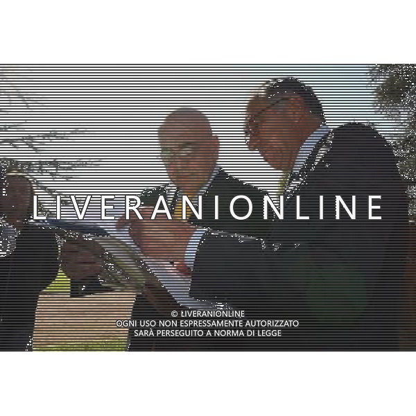 Coverciano 10/11/2005 Raduno della nazionale italiana di calcio nella foto adriano galliani e franco carraro ph gianni nucci/agenzia aldo liverani