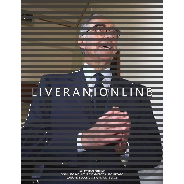 Coverciano 10/11/2005 Raduno della nazionale italiana di calcio nella foto Franco Carraro ph gianni nucci/agenzia aldo liverani