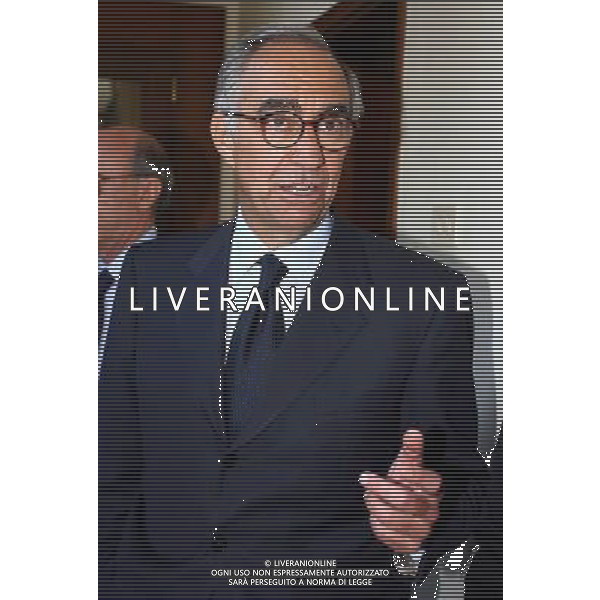 Coverciano 10/11/2005 Raduno della nazionale italiana di calcio nella foto Franco Carraro ph gianni nucci/agenzia aldo liverani