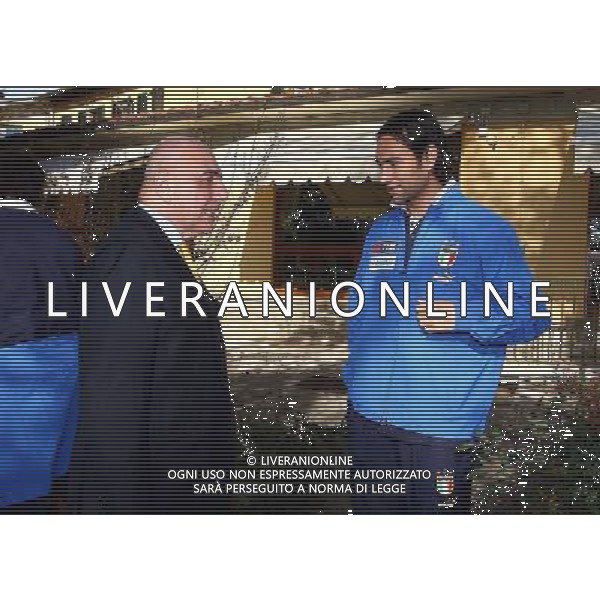 Coverciano 10/11/2005 Raduno della nazionale italiana di calcio nella foto Adriano Galliani e Alessandro Nesta ph gianni nucci/agenzia aldo liverani