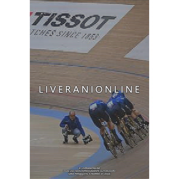 08-02-2023 European Championships Elite Track; Giornata 01; 2023, Italia; Consonni, Simone; Ganna Filippo; Lamon, Francesco; Milan, Jonathan; Villa, Marco; Grenchen; ©SIROTTI / AGENZIA ALDO LIVERANI SAS