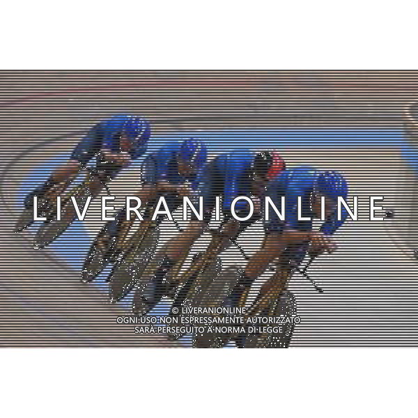 08-02-2023 European Championships Elite Track; Giornata 01; 2023, Italia; Consonni, Simone; Ganna Filippo; Lamon, Francesco; Milan, Jonathan; Grenchen; ©SIROTTI / AGENZIA ALDO LIVERANI SAS