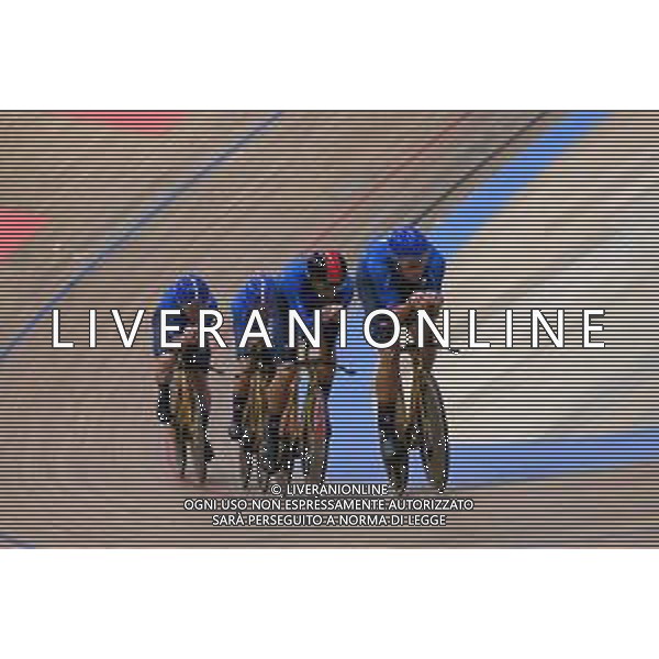 08-02-2023 European Championships Elite Track; Giornata 01; 2023, Italia; Consonni, Simone; Ganna Filippo; Lamon, Francesco; Milan, Jonathan; Grenchen; ©SIROTTI / AGENZIA ALDO LIVERANI SAS
