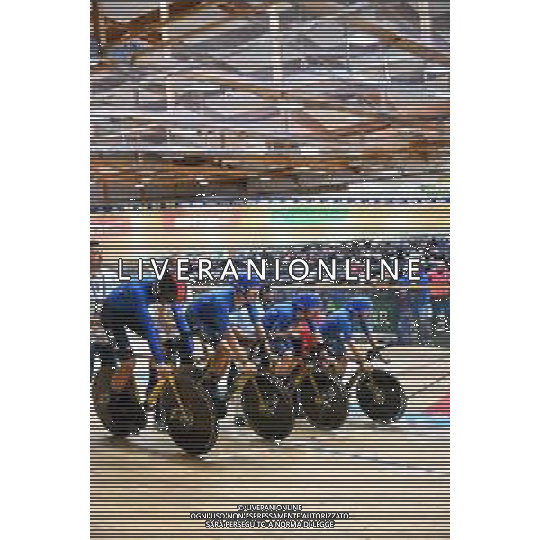 08-02-2023 European Championships Elite Track; Giornata 01; 2023, Italia; Consonni, Simone; Ganna Filippo; Lamon, Francesco; Milan, Jonathan; Grenchen; ©SIROTTI / AGENZIA ALDO LIVERANI SAS