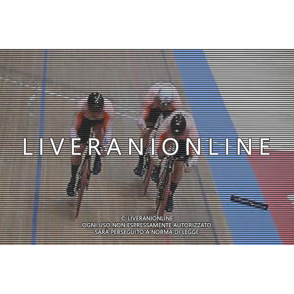 08-02-2023 European Championships Elite Track; Giornata 01; 2023, Olanda; Carlin, Jack; Fielding, Alistair; Hoogland, Jeffrey; Lavreysen, Harrie; Van Den Berg, Roy; Grenchen; ©SIROTTI / AGENZIA ALDO LIVERANI SAS