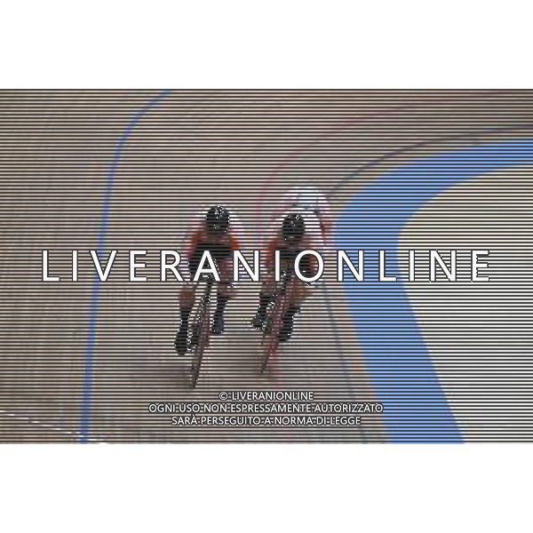 08-02-2023 European Championships Elite Track; Giornata 01; 2023, Olanda; Carlin, Jack; Fielding, Alistair; Hoogland, Jeffrey; Lavreysen, Harrie; Van Den Berg, Roy; Grenchen; ©SIROTTI / AGENZIA ALDO LIVERANI SAS