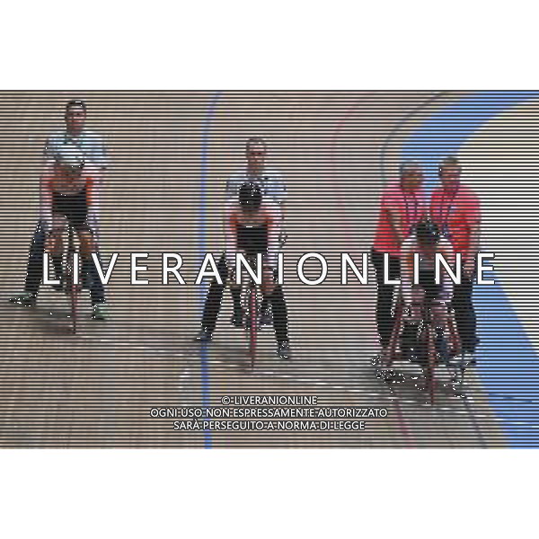 08-02-2023 European Championships Elite Track; Giornata 01; 2023, Olanda; Carlin, Jack; Fielding, Alistair; Hoogland, Jeffrey; Lavreysen, Harrie; Van Den Berg, Roy; Grenchen; ©SIROTTI / AGENZIA ALDO LIVERANI SAS