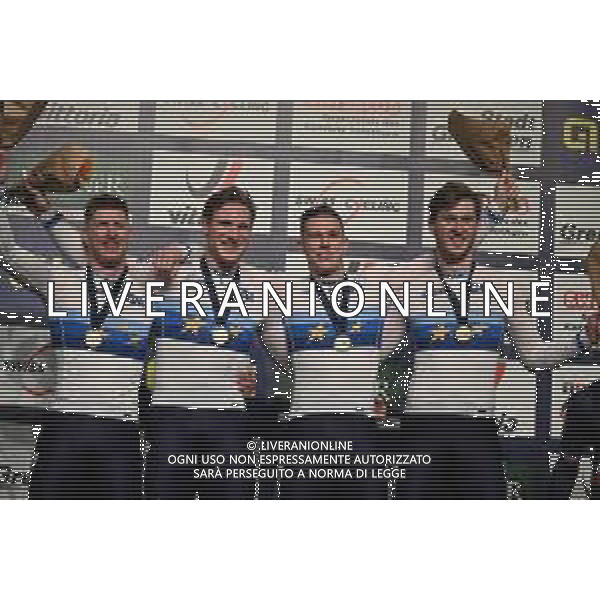 08-02-2023 European Championships Elite Track; Giornata 01; 2023, Olanda; Carlin, Jack; Fielding, Alistair; Hoogland, Jeffrey; Lavreysen, Harrie; Van Den Berg, Roy; Van Loon, Tijmen; Grenchen; ©SIROTTI / AGENZIA ALDO LIVERANI SAS
