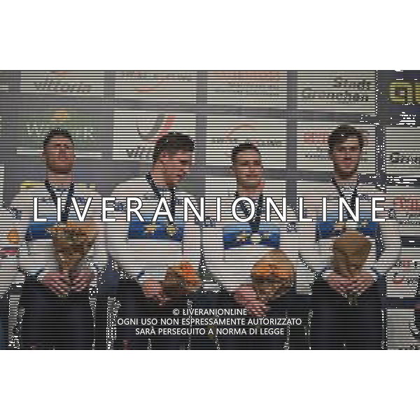 08-02-2023 European Championships Elite Track; Giornata 01; 2023, Olanda; Carlin, Jack; Fielding, Alistair; Hoogland, Jeffrey; Lavreysen, Harrie; Van Den Berg, Roy; Van Loon, Tijmen; Grenchen; ©SIROTTI / AGENZIA ALDO LIVERANI SAS