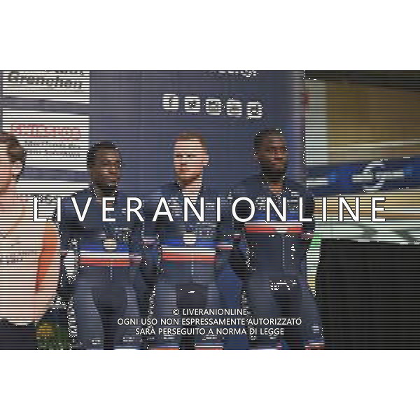 08-02-2023 European Championships Elite Track; Giornata 01; 2023, France; Gillion, Timmy; Vigier, Sebastien; Landerneau, Melvin; Grenchen; ©SIROTTI / AGENZIA ALDO LIVERANI SAS