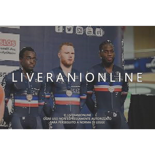 08-02-2023 European Championships Elite Track; Giornata 01; 2023, France; Gillion, Timmy; Vigier, Sebastien; Landerneau, Melvin; Grenchen; ©SIROTTI / AGENZIA ALDO LIVERANI SAS