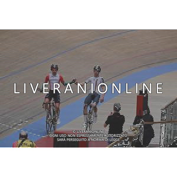 08-02-2023 European Championships Elite Track; Giornata 01; 2023, Germany; 2023, Uae Emirates; Teutenberg, Tim Torn; Oliveira, Rui; Grenchen; ©SIROTTI / AGENZIA ALDO LIVERANI SAS