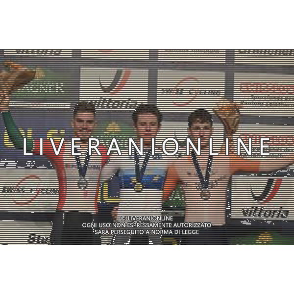 08-02-2023 European Championships Elite Track; Giornata 01; 2023, Germany; 2023, Uae Emirates; 2023, Olanda; Teutenberg, Tim Torn; Oliveira, Rui; Heijnen, Philip; Grenchen; ©SIROTTI / AGENZIA ALDO LIVERANI SAS