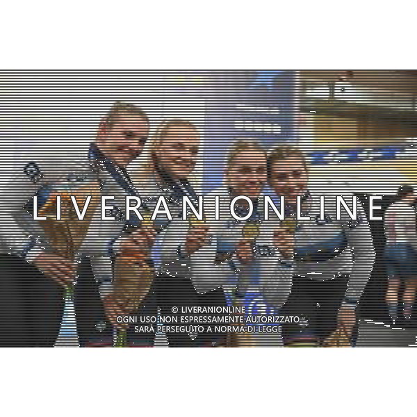 08-02-2023 European Championships Elite Women Track; Giornata 01; 2023, Germany; Friedrich, Lea Sophie; Grabosch, Pauline Sofie; Hinze, Emma; Propster, Alessa Catriona; Grenchen; ©SIROTTI / AGENZIA ALDO LIVERANI SAS