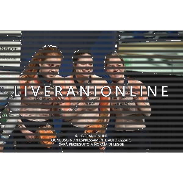 08-02-2023 European Championships Elite Women Track; Giornata 01; 2023, Olanda; Lamberink, Kyra; Van Der Peet, Steffie; Van Der Wouw, Hetty; Grenchen; ©SIROTTI / AGENZIA ALDO LIVERANI SAS