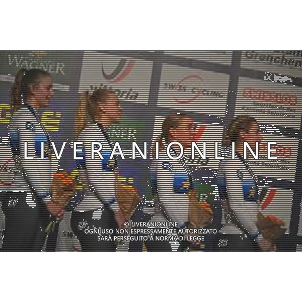 08-02-2023 European Championships Elite Women Track; Giornata 01; 2023, Germany; Friedrich, Lea Sophie; Grabosch, Pauline Sofie; Hinze, Emma; Propster, Alessa Catriona; Grenchen; ©SIROTTI / AGENZIA ALDO LIVERANI SAS