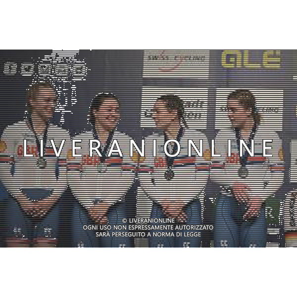 08-02-2023 European Championships Elite Women Track; Giornata 01; 2023, Great Britain; Bell, Lauren; Finucane, Emma; Marchant, Katy; Capewell, Sophie; Grenchen; ©SIROTTI / AGENZIA ALDO LIVERANI SAS