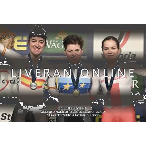 08-02-2023 European Championships Elite Women Track; Giornata 01; 2023, Portogallo; 2023, Spain; 2023, Polonia; Martins, Maria; Larrarte Arteaga, Eukene; Pikulik, Daria; Grenchen; ©SIROTTI / AGENZIA ALDO LIVERANI SAS