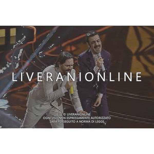 Colapesce Dimartino Sanremo 2023 73mo Festival della Canzone Italiana - Seconda Serata Teatro Ariston - Sanremo (IM) 08-02-2023 foto Roberto Garavaglia/ag. Aldo Liverani sas / AGENZIA ALDO LIVERANI SAS