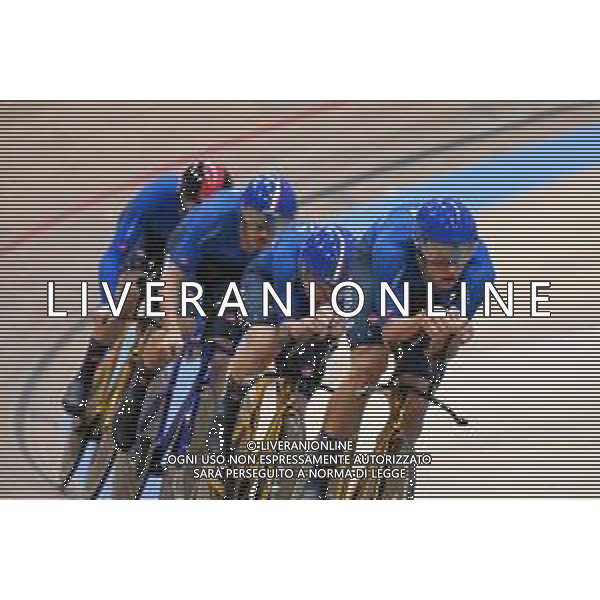 09-02-2023 European Championships Elite Track; Giornata 02; 2023, Italia; Consonni, Simone; Ganna, Filippo; Moro, Mnanlio; Milan, Jonathan; Grenchen; ©SIROTTI / AGENZIA ALDO LIVERANI SAS