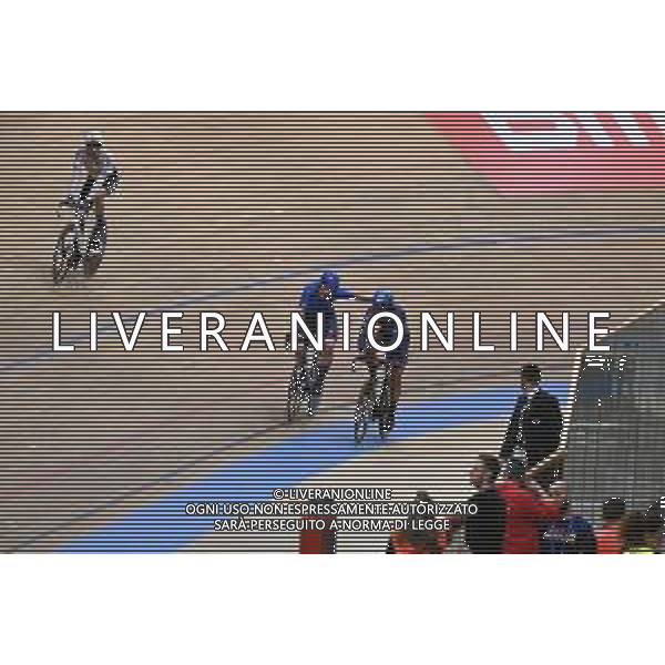 09-02-2023 European Championships Elite Track; Giornata 02; 2023, Italia; 2023, France; Consonni, Simone; Grondin, Donavan; Grenchen; ©SIROTTI / AGENZIA ALDO LIVERANI SAS