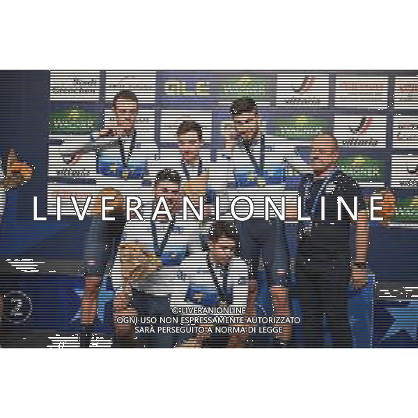 09-02-2023 European Championships Elite Track; Giornata 02; 2023, Italia; Ganna, Filippo; Lamon, Francesco; Milan, Jonathan; Moro, Manlio; Consonni, Simone; Villa, Marco; Grenchen; ©SIROTTI / AGENZIA ALDO LIVERANI SAS