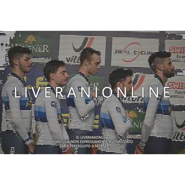 09-02-2023 European Championships Elite Track; Giornata 02; 2023, Italia; Ganna, Filippo; Lamon, Francesco; Milan, Jonathan; Moro, Manlio; Consonni, Simone; Grenchen; ©SIROTTI / AGENZIA ALDO LIVERANI SAS
