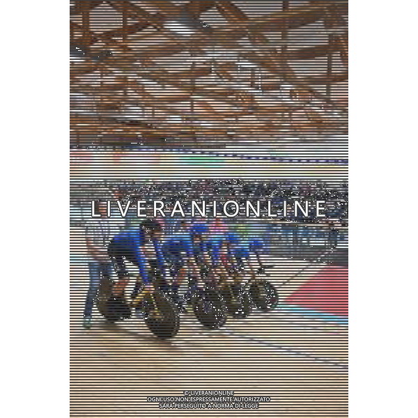 09-02-2023 European Championships Elite Track; Giornata 02; 2023, Italia; Ganna, Filippo; Lamon, Francesco; Milan, Jonathan; Moro, Manlio; Grenchen; ©SIROTTI / AGENZIA ALDO LIVERANI SAS