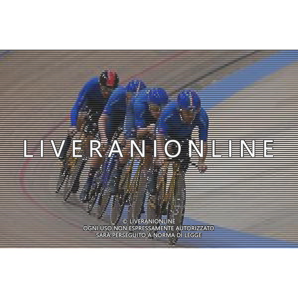 09-02-2023 European Championships Elite Track; Giornata 02; 2023, Italia; Ganna, Filippo; Lamon, Francesco; Milan, Jonathan; Moro, Manlio; Grenchen; ©SIROTTI / AGENZIA ALDO LIVERANI SAS