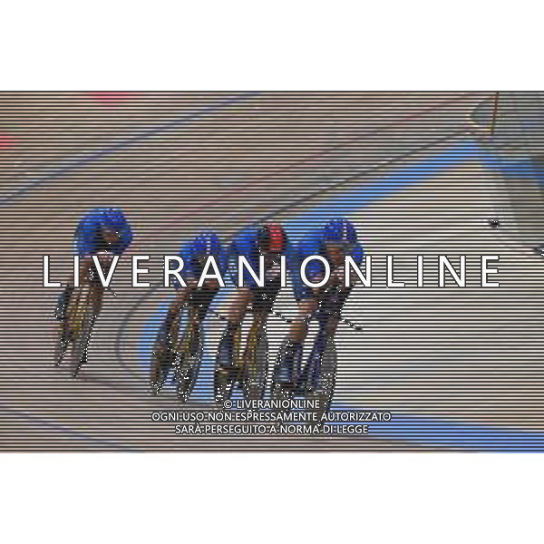 09-02-2023 European Championships Elite Track; Giornata 02; 2023, Italia; Ganna, Filippo; Lamon, Francesco; Milan, Jonathan; Moro, Manlio; Grenchen; ©SIROTTI / AGENZIA ALDO LIVERANI SAS