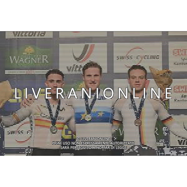 09-02-2023 European Championships Elite Track; Giornata 02; 2023, Olanda; 2023, Spain; 2023, Germany; Hoogland, Jeffrey; Martinez Chorro, Alejando; Dornbach, Maximilian; Grenchen; ©SIROTTI / AGENZIA ALDO LIVERANI SAS
