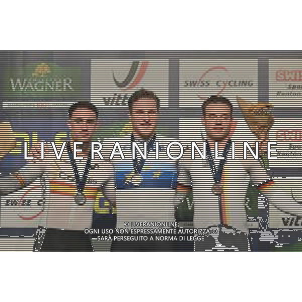 09-02-2023 European Championships Elite Track; Giornata 02; 2023, Olanda; 2023, Spain; 2023, Germany; Hoogland, Jeffrey; Martinez Chorro, Alejando; Dornbach, Maximilian; Grenchen; ©SIROTTI / AGENZIA ALDO LIVERANI SAS
