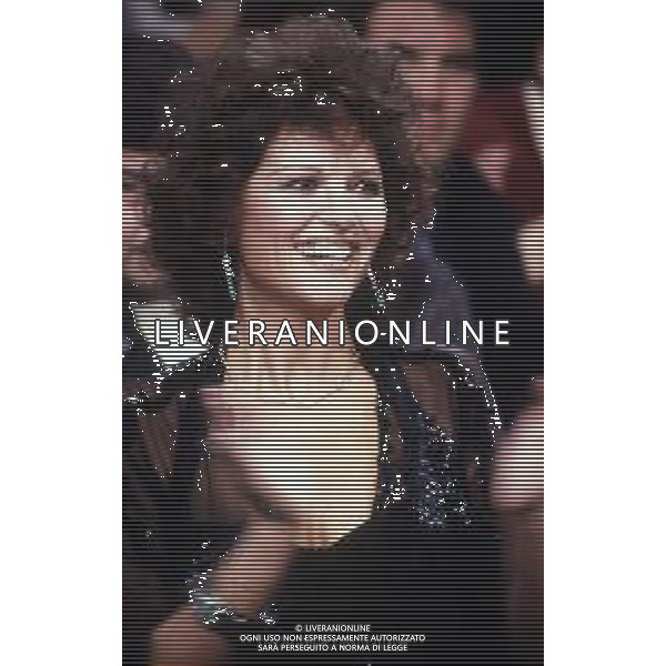 RETROSPETTIVA CLAUDIA CARDINALE ATTRICE NELLA FOTO OSPITE DELLA TRASMISSIONE BLITZ - MILANO ANNI \'80 AG ALDO LIVERANI SAS