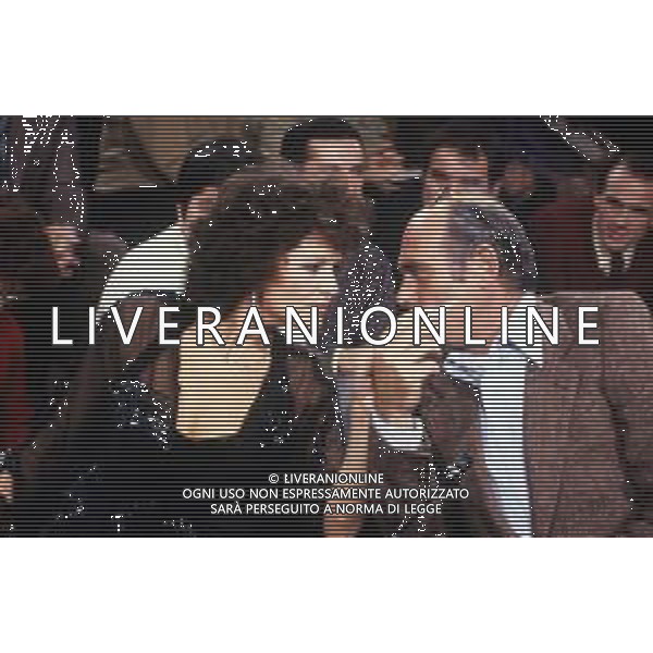 RETROSPETTIVA CLAUDIA CARDINALE ATTRICE NELLA FOTO CON IL MARITO PASQUALE SQUITIERI OSPITE DELLA TRASMISSIONE BLITZ - MILANO ANNI \'80 AG ALDO LIVERANI SAS