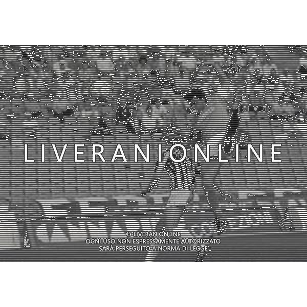 08-05-1988 UDINE-CAMPIONATO DI CALCIO SERIE B UDINESE-BRESCIA 1-0 NELLA FOTO DAVIDE FONTOLAN E ALESSANDRO CHIODINI AG ALDO LIVERANI SAS