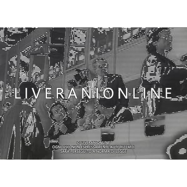 RETROSPETTIVA CANDIDO CANNAVO\' GIORNALISTA SCRITTORE E DIRETTORE DELLA GAZZETTA DELLO SPORT NELLA FOTO CANDIDO CANNAVO\' NELL\'ANNO 1994 ALO STADIO MEAZZA DI MILANO AG ALDO LIVERANI SAS  