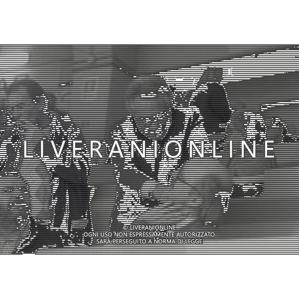 RETROSPETTIVA CANDIDO CANNAVO\' GIORNALISTA SCRITTORE E DIRETTORE DELLA GAZZETTA DELLO SPORT NELLA FOTO CANDIDO CANNAVO\' NELL\'ANNO 1994 ALO STADIO MEAZZA DI MILANO CON GIANNI MURA E ROBERTO BECCANTINI AG ALDO LIVERANI SAS 