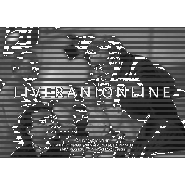 RETROSPETTIVA CANDIDO CANNAVO\' GIORNALISTA SCRITTORE E DIRETTORE DELLA GAZZETTA DELLO SPORT NELLA FOTO CANDIDO CANNAVO\' NELL\'ANNO 1994 ALO STADIO MEAZZA DI MILANO AG ALDO LIVERANI SAS  