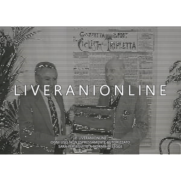 RETROSPETTIVA CANDIDO CANNAVO\' GIORNALISTA SCRITTORE E DIRETTORE DELLA GAZZETTA DELLO SPORT NELLA FOTO CANDIDO CANNAVO\' NELL\'ANNO 1996 AGLI OPEN D\' ITALIA DI GOLF AG ALDO LIVERANI SAS 