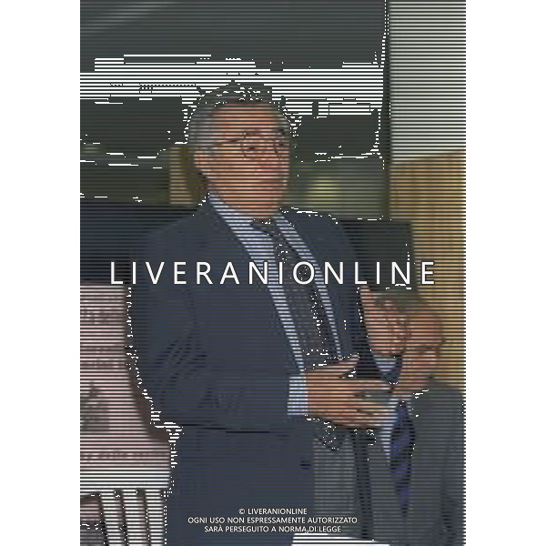 RETROSPETTIVA CANDIDO CANNAVO\' GIORNALISTA SCRITTORE E DIRETTORE DELLA GAZZETTA DELLO SPORT NELLA FOTO CANDIDO CANNAVO\' NELL\'ANNO 1997 AG ALDO LIVERANI SAS  
