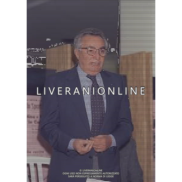 RETROSPETTIVA CANDIDO CANNAVO\' GIORNALISTA SCRITTORE E DIRETTORE DELLA GAZZETTA DELLO SPORT NELLA FOTO CANDIDO CANNAVO\' NELL\'ANNO 1997 AG ALDO LIVERANI SAS  