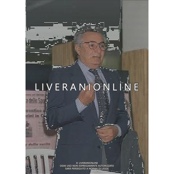RETROSPETTIVA CANDIDO CANNAVO\' GIORNALISTA SCRITTORE E DIRETTORE DELLA GAZZETTA DELLO SPORT NELLA FOTO CANDIDO CANNAVO\' NELL\'ANNO 1997 AG ALDO LIVERANI SAS  