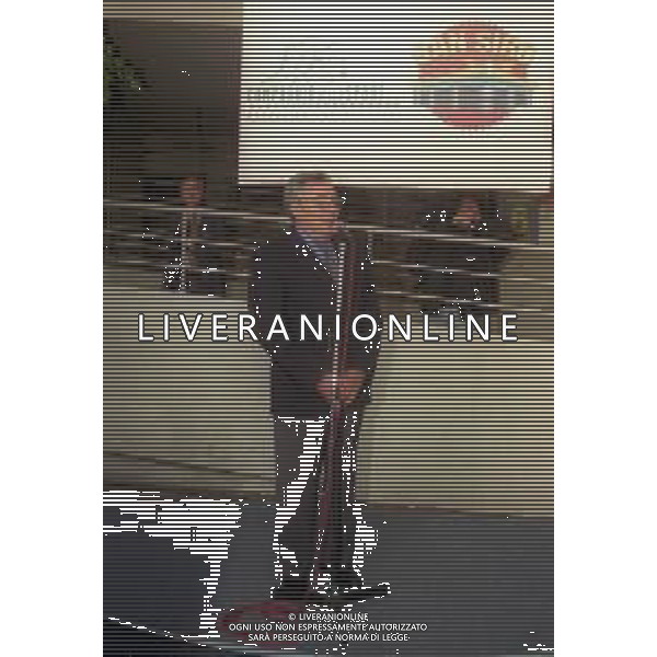 RETROSPETTIVA CANDIDO CANNAVO\' GIORNALISTA SCRITTORE E DIRETTORE DELLA GAZZETTA DELLO SPORT NELLA FOTO CANDIDO CANNAVO\' ALL\'INAUGURAZIONE MOSTRA INTER E MILAN NELL\'ANNO 1996 ALLO STADIO MEAZZA DI MILANO AG ALDO LIVERANI SAS  