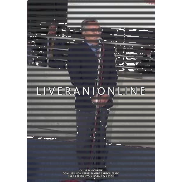 RETROSPETTIVA CANDIDO CANNAVO\' GIORNALISTA SCRITTORE E DIRETTORE DELLA GAZZETTA DELLO SPORT NELLA FOTO CANDIDO CANNAVO\' ALL\'INAUGURAZIONE MOSTRA INTER E MILAN NELL\'ANNO 1996 ALLO STADIO MEAZZA DI MILANO AG ALDO LIVERANI SAS   