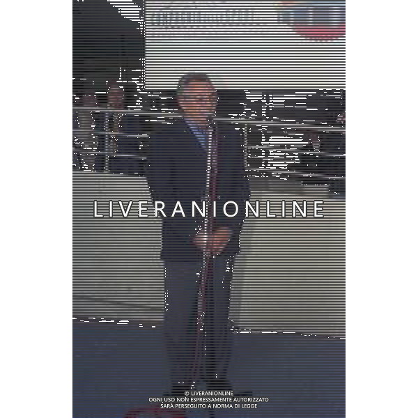 RETROSPETTIVA CANDIDO CANNAVO\' GIORNALISTA SCRITTORE E DIRETTORE DELLA GAZZETTA DELLO SPORT NELLA FOTO CANDIDO CANNAVO\' ALL\'INAUGURAZIONE MOSTRA INTER E MILAN NELL\'ANNO 1996 ALLO STADIO MEAZZA DI MILANO AG ALDO LIVERANI SAS  