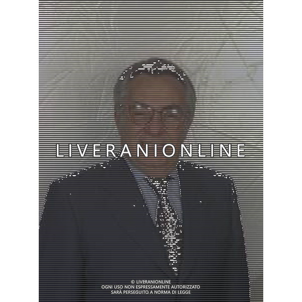 RETROSPETTIVA CANDIDO CANNAVO\' GIORNALISTA SCRITTORE E DIRETTORE DELLA GAZZETTA DELLO SPORT NELLA FOTO CANDIDO CANNAVO\' NELL\'ANNO 1996  AG ALDO LIVERANI SAS 